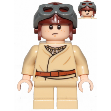 anakin skywalker - short legs reddish brown aviator cap