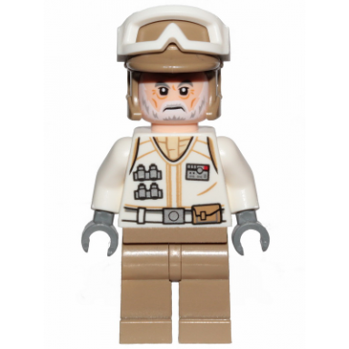 hoth rebel trooper white uniform dark tan legs white beard