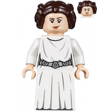 princess leia white dress detailed belt skirt part