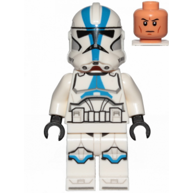 clone trooper 501st legion phase 2 - white arms nougat head
