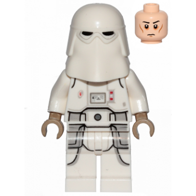 snowtrooper printed legs dark tan hands cheek lines frown