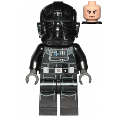 imperial tie fighter pilot - light nougat head frown