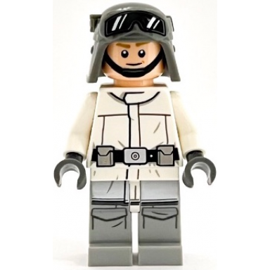 imperial at-st driver hoth - helmet with molded goggles white jacket
