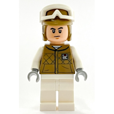 hoth rebel trooper dark tan uniform and helmet white legs