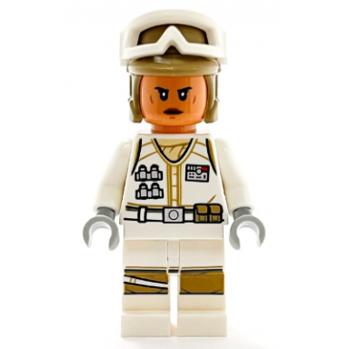 hoth rebel trooper white uniform dark tan helmet female