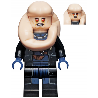 bib fortuna - black robe reddish brown straps