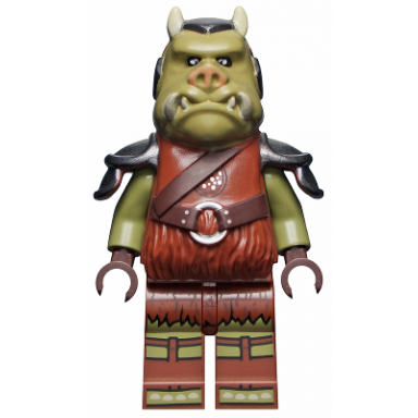 gamorrean guard - olive green reddish brown legs