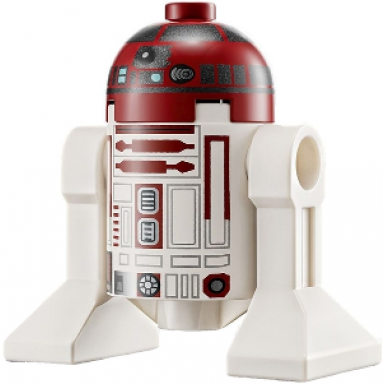 astromech droid r4-p17 - silver band around dome dark bluish gray rectangles