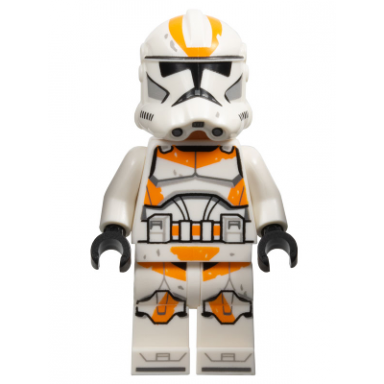 clone trooper 212th attack battalion phase 2 - white arms dirt stains nougat head helmet with holes