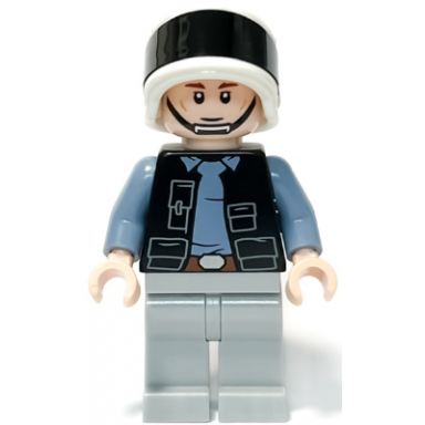 rebel fleet trooper - male vest with pockets black neck reddish brown eyebrows
