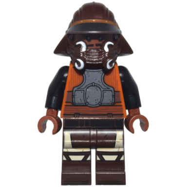 lando calrissian - skiff guard dark brown printed legs