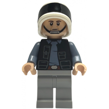 rebel fleet trooper - male vest with pockets black neck dark brown eyebrows