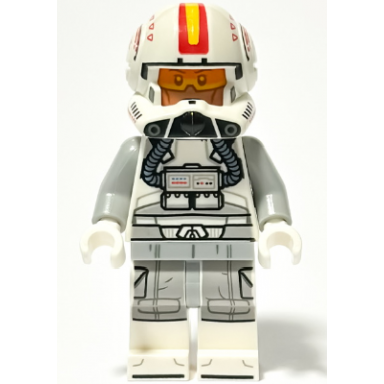 clone trooper pilot phase 2 - light bluish gray arms nougat head 75402