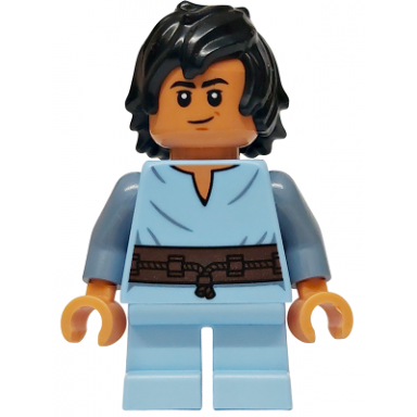 boba fett young - bright light blue shirt