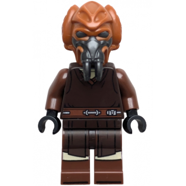 plo koon - dark brown robe tan shirt printed legs