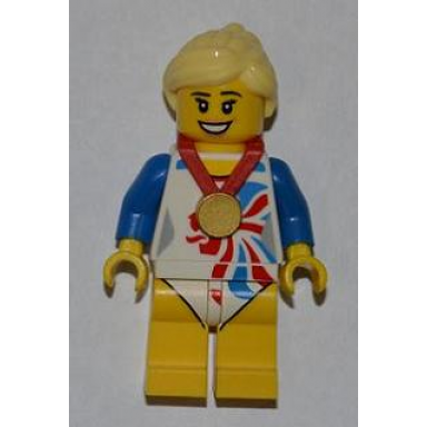 flexible gymnast team gb minifigure only without stand and accessories