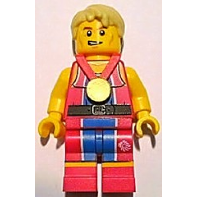 wondrous weightlifter team gb minifigure only without stand and accessories