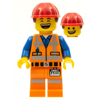 hard hat emmet the lego movie minifigure only without stand and accessories
