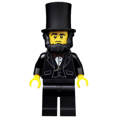 abraham lincoln the lego movie minifigure only without stand and accessories