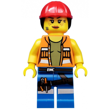 gail the construction worker the lego movie minifigure only without stand and accessories