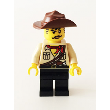 johnny thunder the lego movie - dark brown straps white pupils