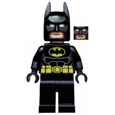 batman - black suit with yellow belt and crest type 2 cowl no cape