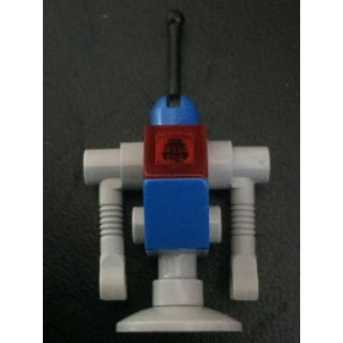 classic space droid - light bluish gray and blue with trans-red eye bennys droid