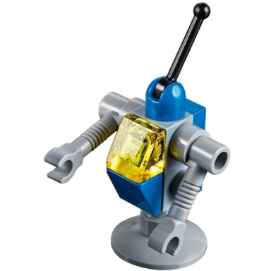 classic space droid - light bluish gray and blue with trans-yellow eye bennys droid
