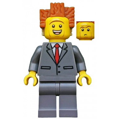 president business - smiling raised eyebrows
