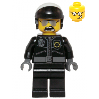 bad cop - head with crooked smile