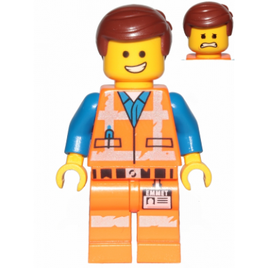 emmet - smile scared worn uniform