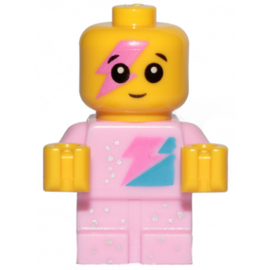 sparkle baby - dark pink lightning around eye