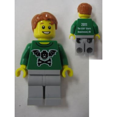 lego brand store male bat minifigure head with wings and crossbones - beachwood oh