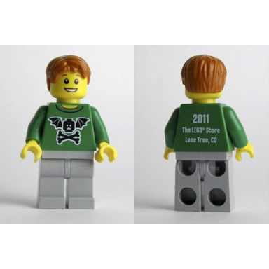 lego brand store male bat minifigure head with wings and crossbones - lone tree co
