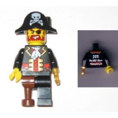 lego brand store male pirate captain brickbeard - pleasanton