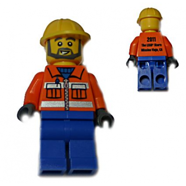 lego brand store male construction worker - mission viejo ca