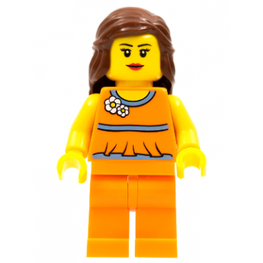 lego brand store female orange halter top - vancouver bc