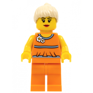 lego brand store female orange halter top - saarbrücken germany