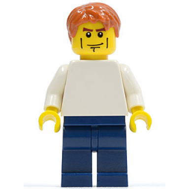 lego brand store male plain white torso cheek lines no back printing manchester