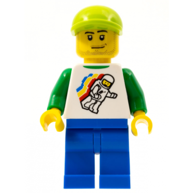 lego brand store male classic space minifigure floating - no back printing manchester