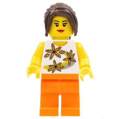 lego brand store female yellow flowers - sheffield england