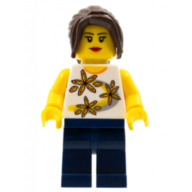 lego brand store female yellow flowers - paris france so ouest