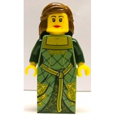 lego brand store female green princess no back printing lille