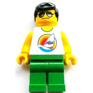 lego brand store male surfboard on ocean - toronto yorkdale