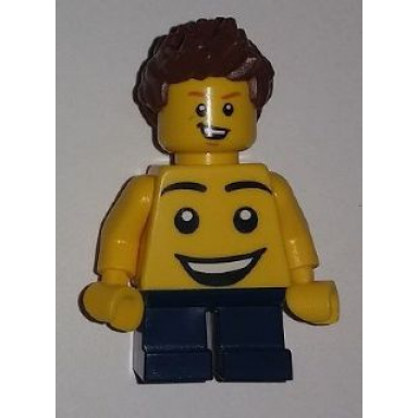 lego brand store boy large smiley face torso short legs no back printing - lego store at kidsfest