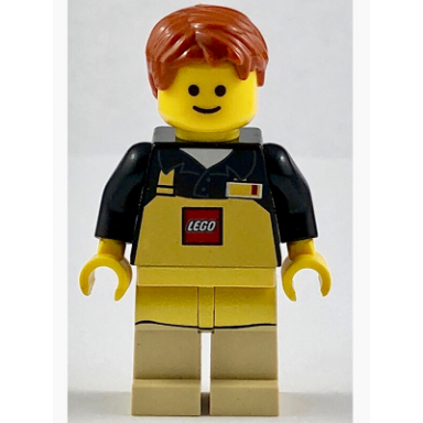 lego employee male with apron lego store at kidsfest 2013