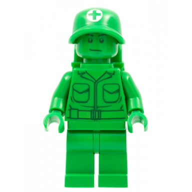 green army man - medic with backpack