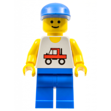 trucker - blue legs blue cap