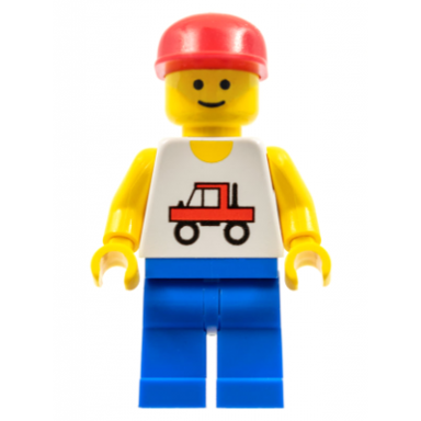 trucker - blue legs red cap