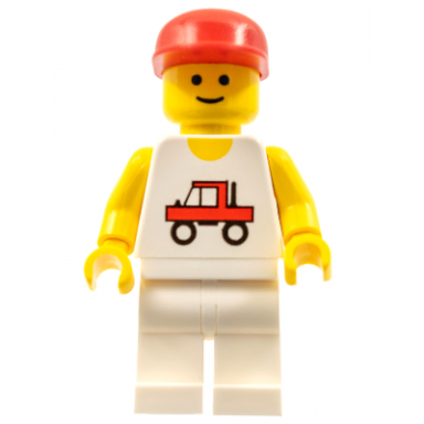 trucker - white legs red cap